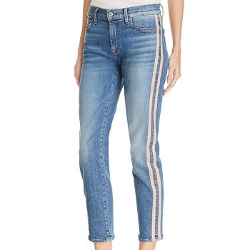 7 for all mankind Mid wash mid rise skinny jeans